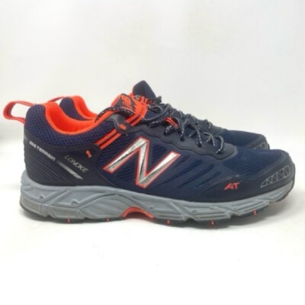 New Balance Men's Lonoke Trail-Running Shoe size 12 Blue / Orange